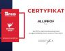 Certyfikat dla Aluprof S.A., fot. materiały prasowe