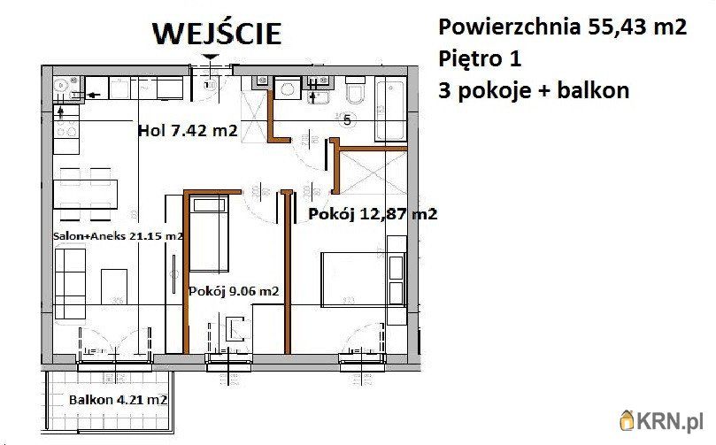Warszawa - 55.43m2 - 