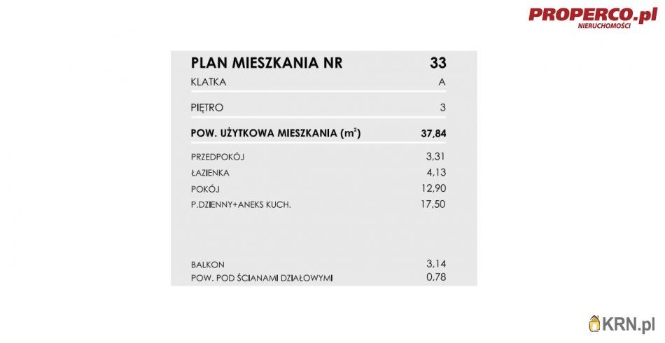 Włoszczowa - Młynarska - 37.84m2 - 