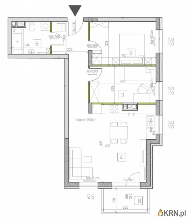 Kielce - Zagnańska - 59.50m2 - 