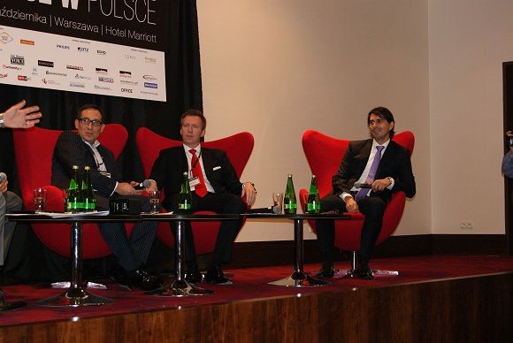  - Na zdjęciu: Tomasz Buras Director, Head of Office Agency, Savills Sp. z o.o., Paweł Skałba Partner, Colliers International, Jarosław Zagórski - Dyrektor handlowy i rozwoju, Ghelamco Polska