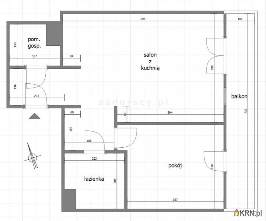 Kraków - 2 Pułku Lotniczego - 47.00m2 - 