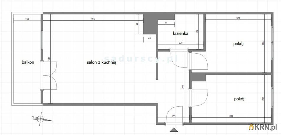 Kraków - M. Dębskiego - 49.40m2 - 