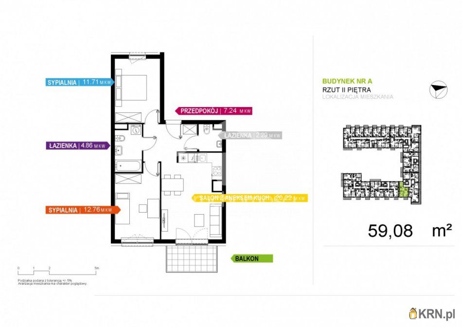 Warszawa - Cybernetyki - 59.08m2 - 