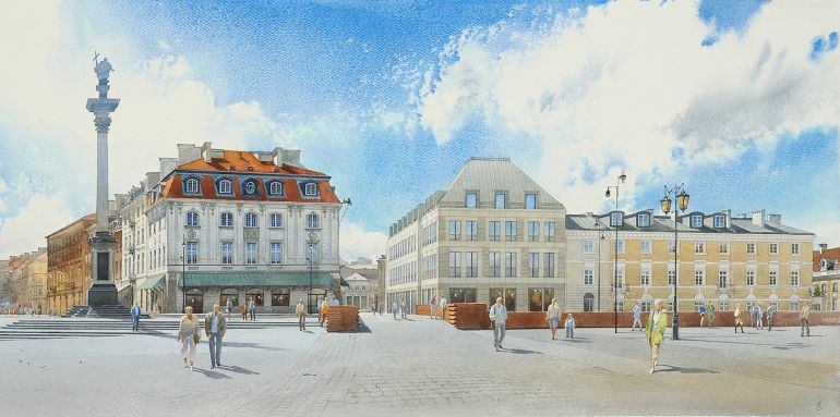 Plac Zamkowy - Business with Heritage - wizualizacja