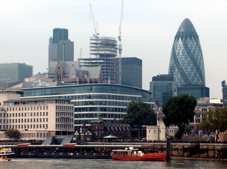 Gherkin office (on the right)
