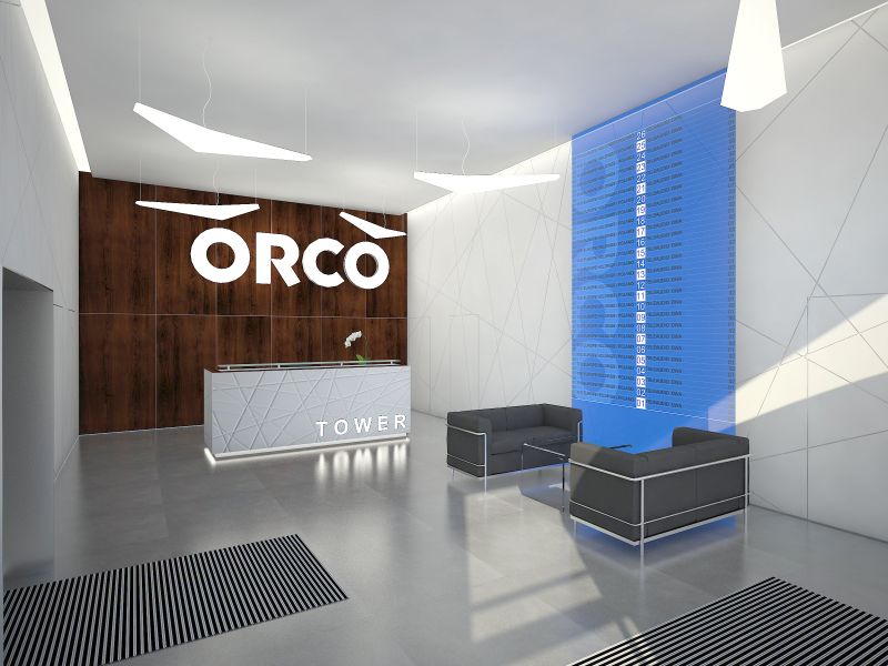  - Project of entrance zone in Orco Tower