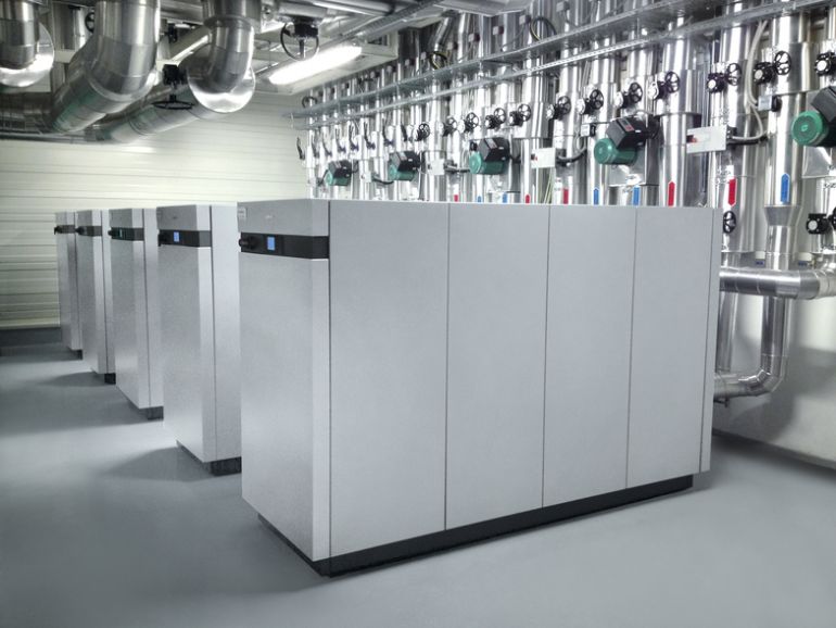 Ground heat pumps have a heating power from 1,7 to 2000 kW, pic by Viessmann