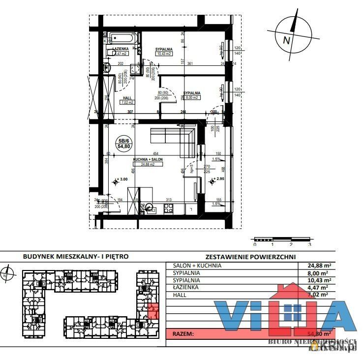 Zielona Góra - 54.80m2 - 