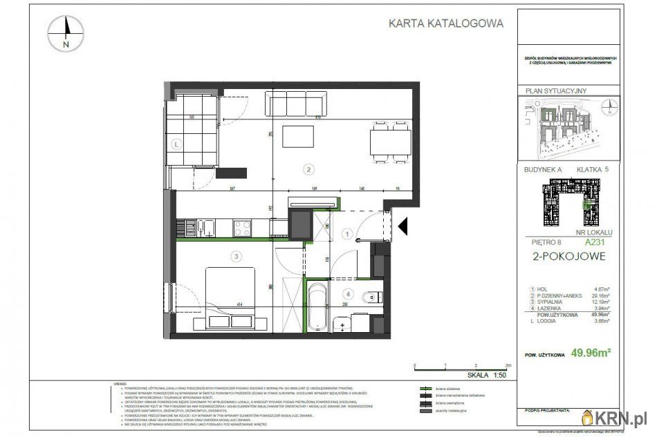 Warszawa - 49.96m2 - 