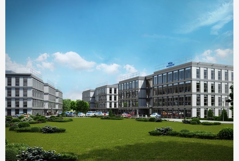 Photo shows the new Cracow investment- Enterprise Park