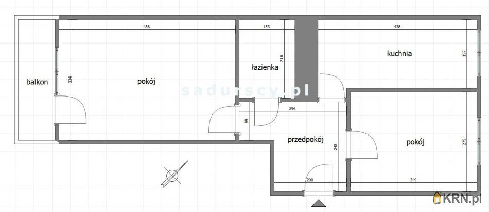 Kraków - prof. T. Seweryna - 44.50m2 - 