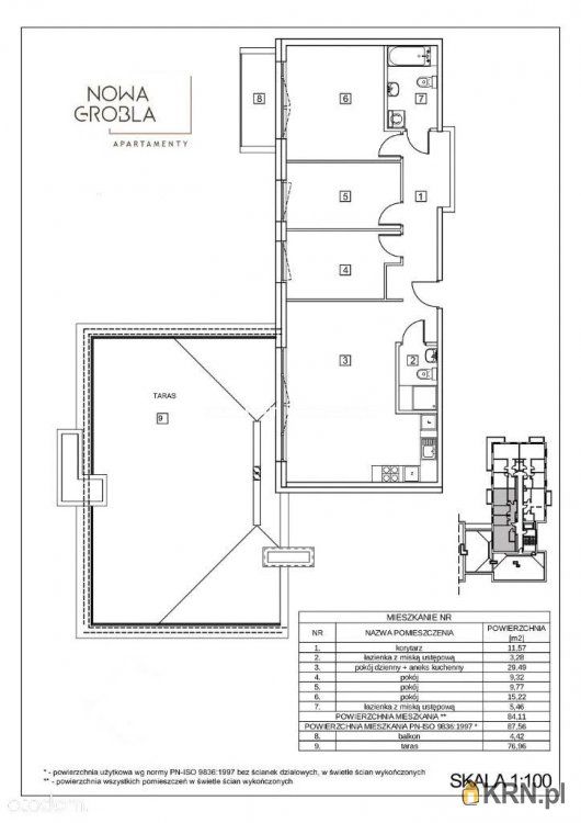 Gdańsk - Długa Grobla - 87.56m2 - 