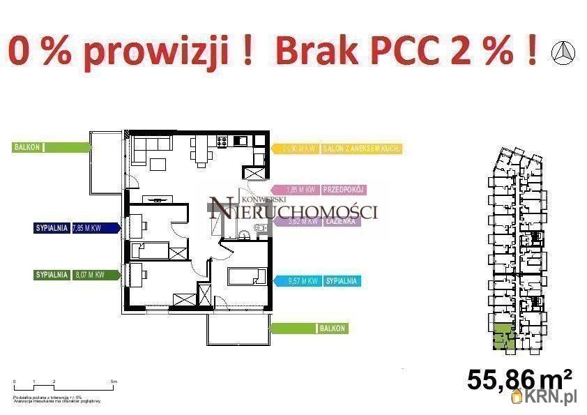 Poznań - Żegrze - 55.86m2 - 