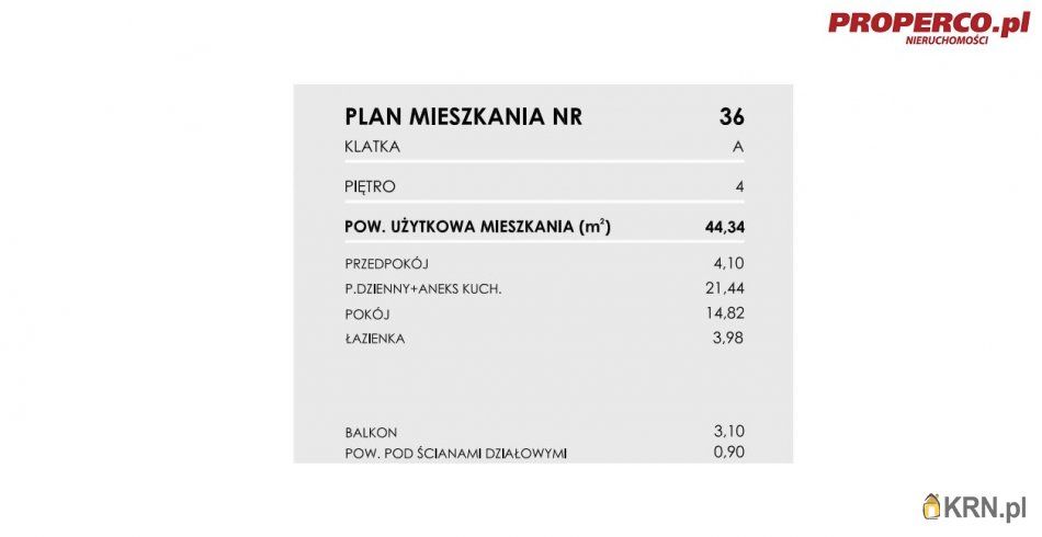 Włoszczowa - Młynarska - 44.34m2 - 