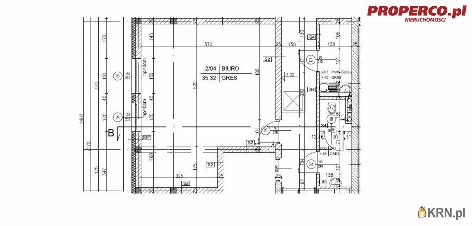 Kielce - 35.32m2 - 