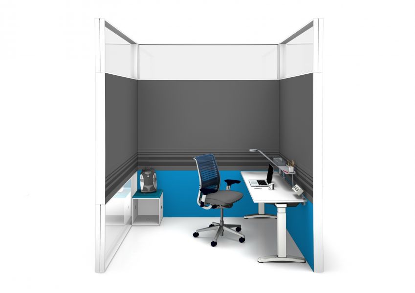  - Place dedicated to individual work, visualization Steelcase 