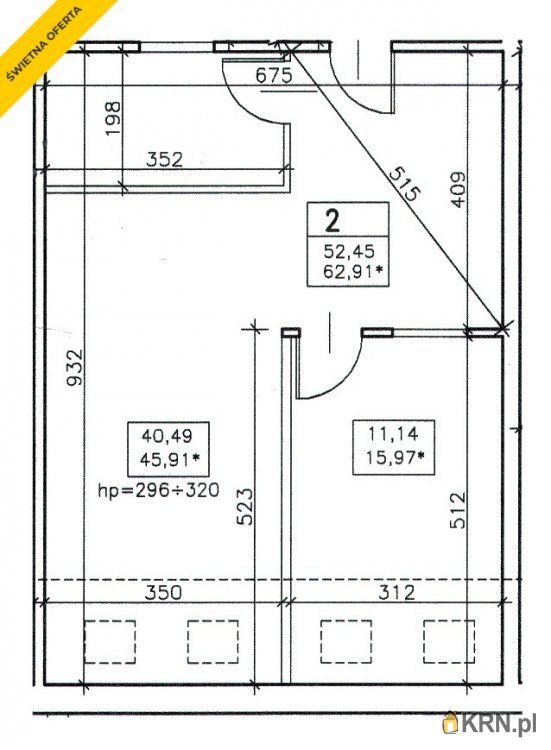 Wrocław - 62.90m2 - 