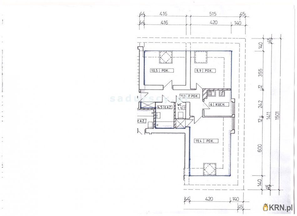 Kraków - Młodości - 65.90m2 - 