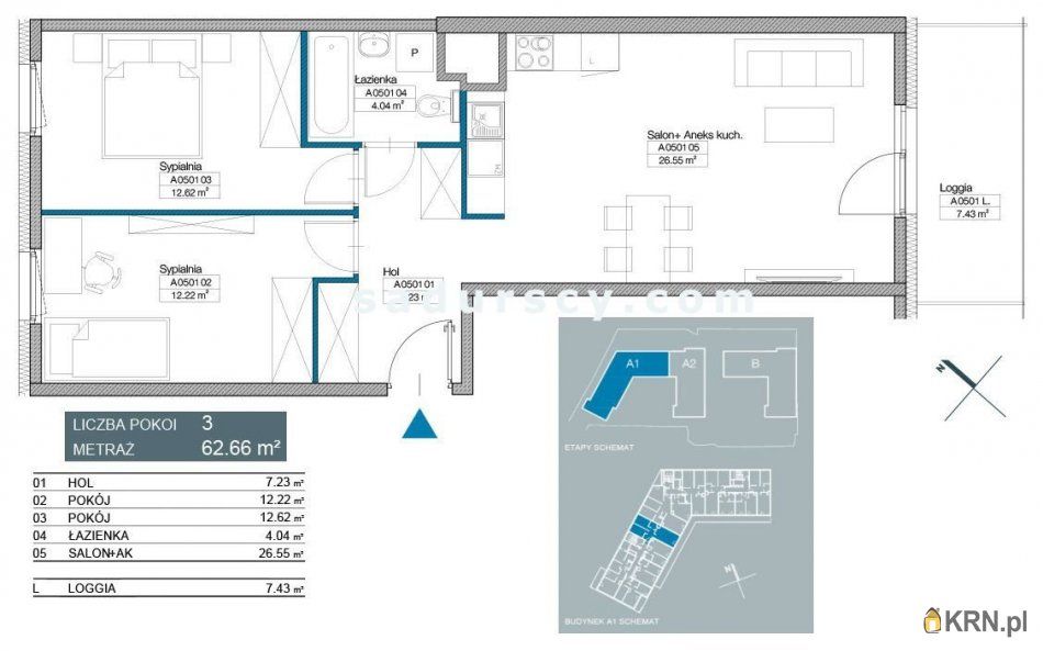 Warszawa - 62.66m2 - 