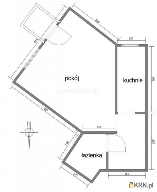 Kraków - Mała - 28.75m2 - 